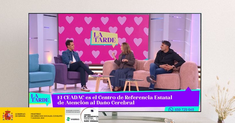 Purificación Aparicio y Alfonso Magro en el programa «La Tarde» de Telemadrid