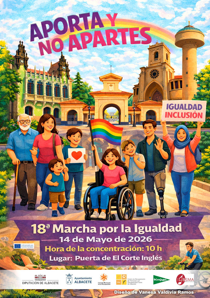 Cartel de la 18ª Marcha por la Igualdad.